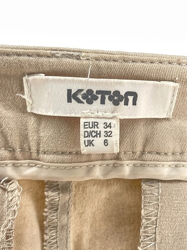 34 Beden çeşitli Renk Koton Kumaş Pantolon %70 İndirimli.