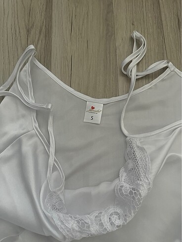 Diğer Bride Beyaz Saten Pijama Takımı