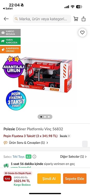 Beden Renk Vinç araba