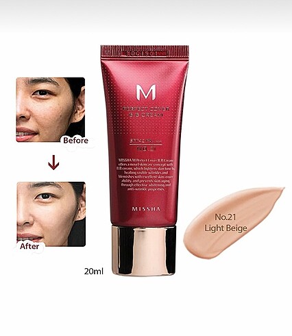 missha perfect cover bb cream no 21