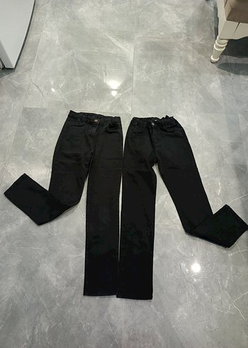 LC Waikiki Kız Çocuk Siyah Dar Kesim Pantolon
