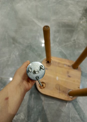 Ikea Ahşap Çocuk Sandalyesi - Bej
