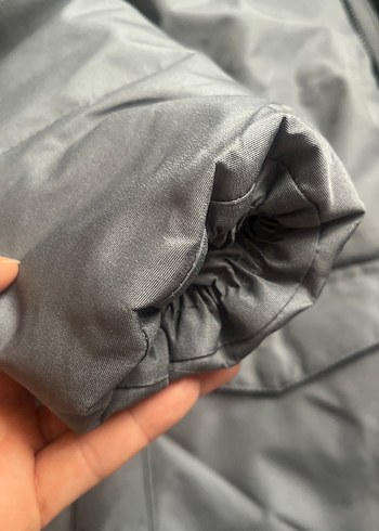 Erkek Çocuk Gri Fermuarlı Kapüşonlu Ceket - Görsel 4