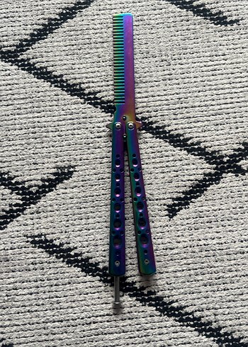 Çok Renkli Metal Kelebek Tarak - Görsel 2