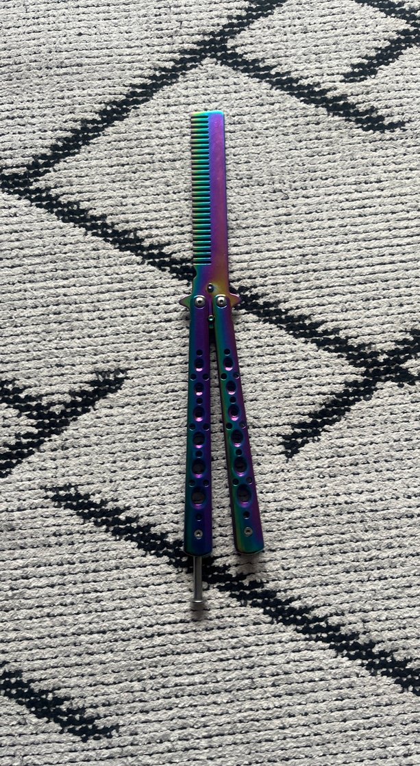 Çok Renkli Metal Kelebek Tarak - Görsel 2