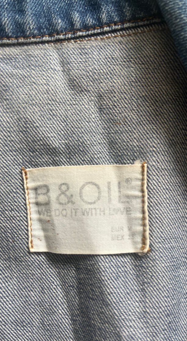 Nakışlı Düğmeli Kadın Kot Ceket - Görsel 3