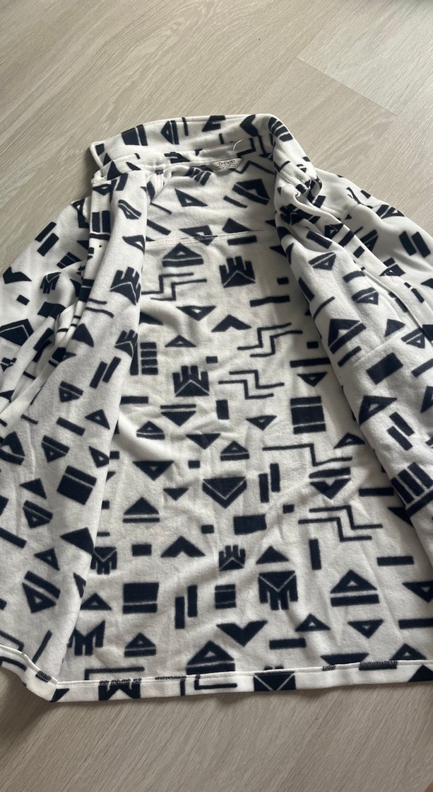 Baskılı Uzun Kollu Gri Kadın Gömlek - Görsel 2