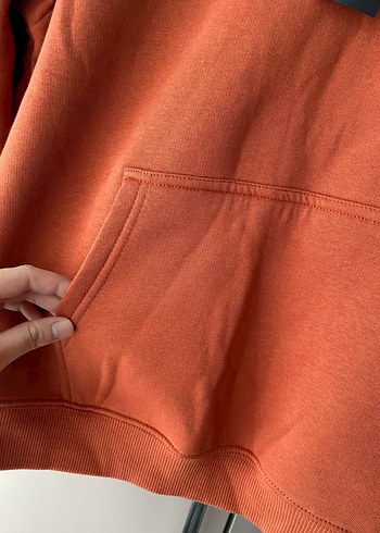 Mavi Kadın Turuncu Kapüşonlu Sweatshirt - Görsel 4