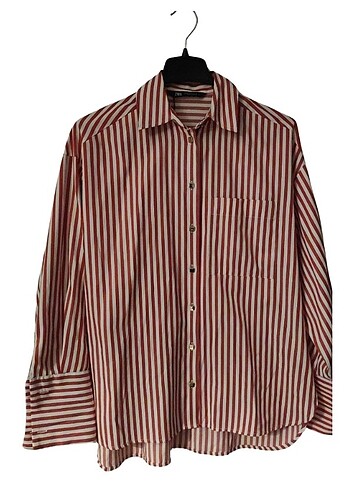 ZARA ÇİZGİLİ SATEN ELBİSE 
