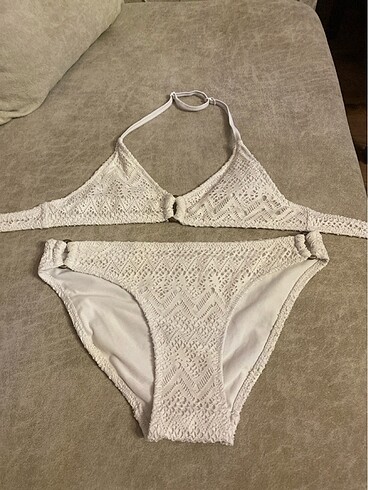 H&M beyaz bikini takımı