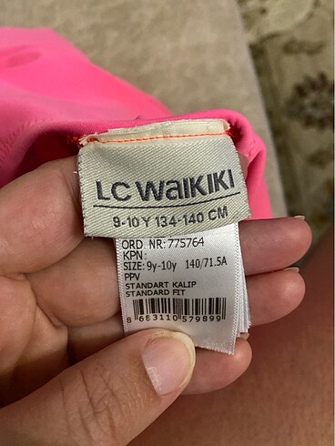 9 Yaş Beden pembe Renk LCW mayo pembe