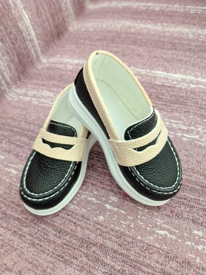 Erkek çocuk Siyah Bej Loafer Ayakkabı - Görsel 2