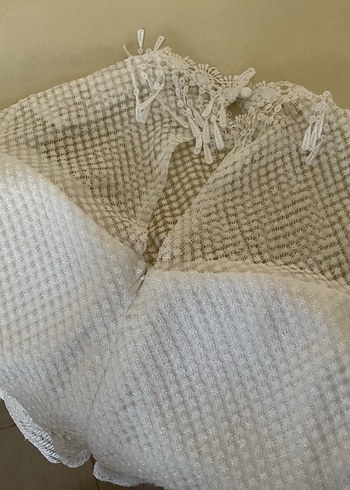 Uzun Kollu Beyaz Midi Mini Gelinlik Dantelli mini elbise - Görsel 4