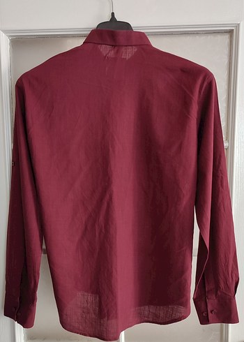 Bordo Gömlek - Görsel 2