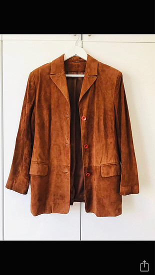 Hakiki deri vintage ceket
