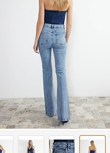 32 Beden mavi Renk Jean Pantolon