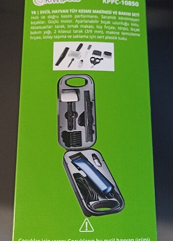  Beden Renk Kiwi evcil hayvan tüy kesme makinesi 