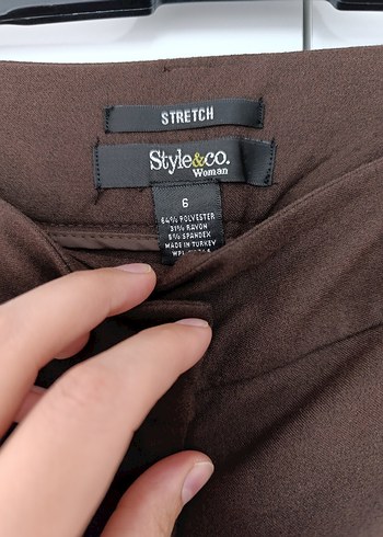 Style&Co marka Temiz sorunsuz pantolon - Görsel 4