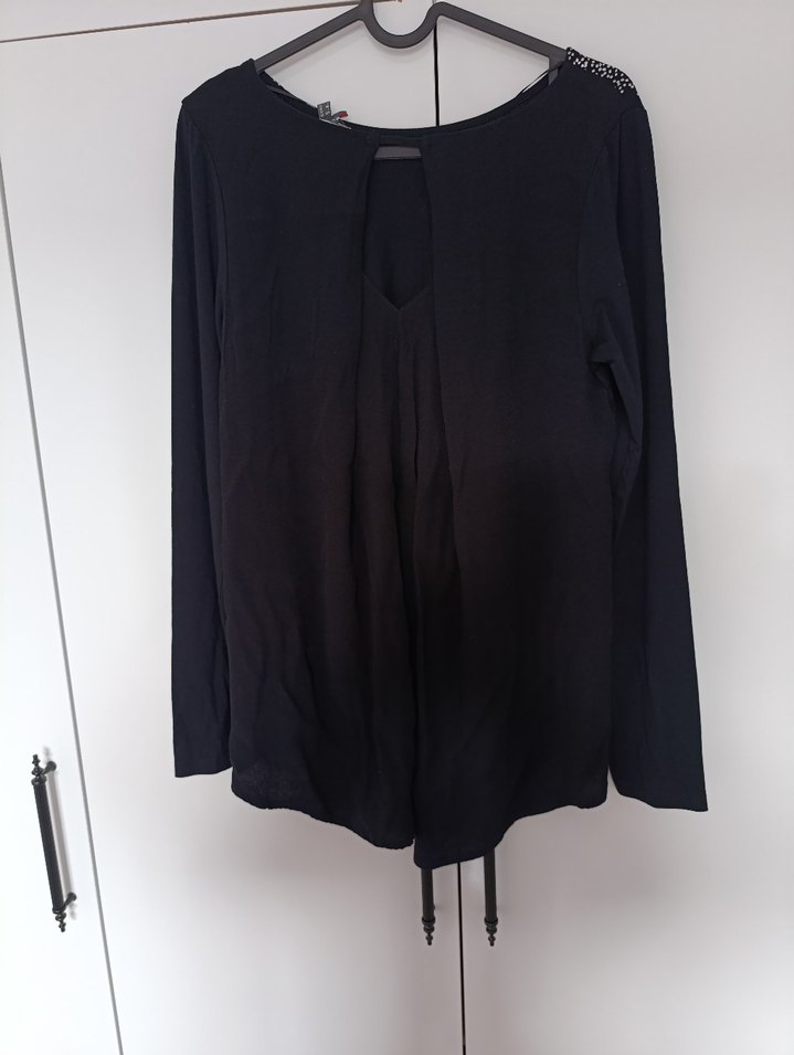 StreetOne marka Siyah Uzun Kollu Bluz - Görsel 2