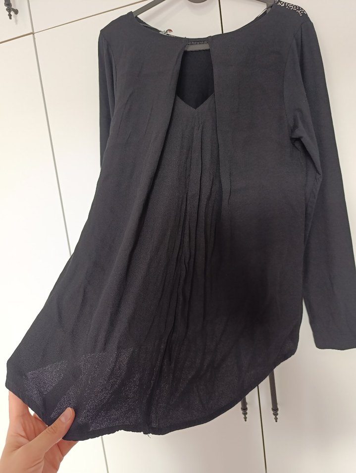 StreetOne marka Siyah Uzun Kollu Bluz - Görsel 3