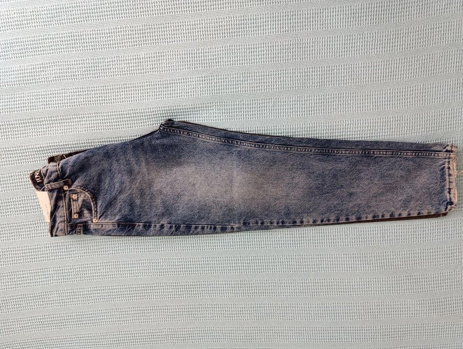 Hiç kullanılmadı Kadın Gri Kahverengi Denim Regular Fit Pantolon - Görsel 5