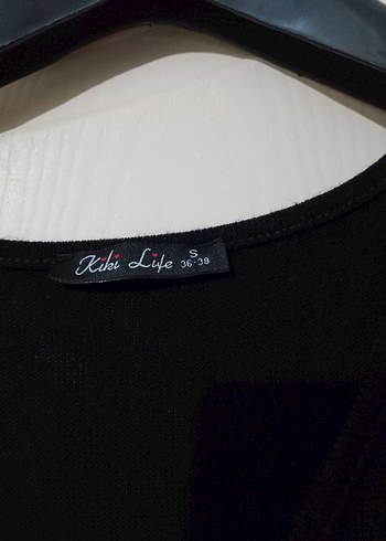 Siyah V Yaka Kadın Triko Elbise - Görsel 4