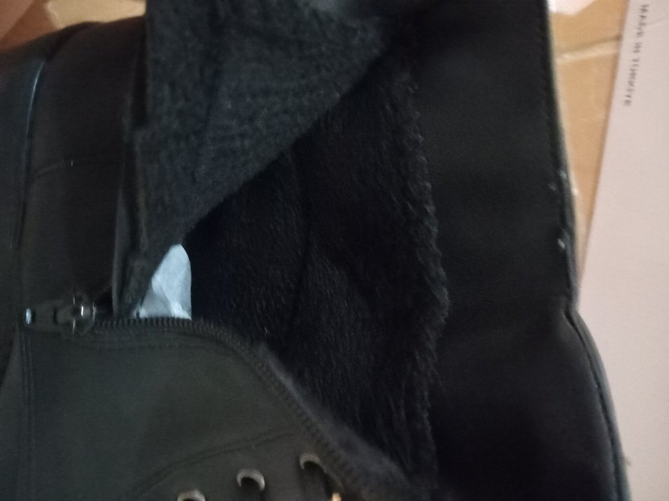 Siyah Deri Goth Platform Topuklu Bot - Görsel 3