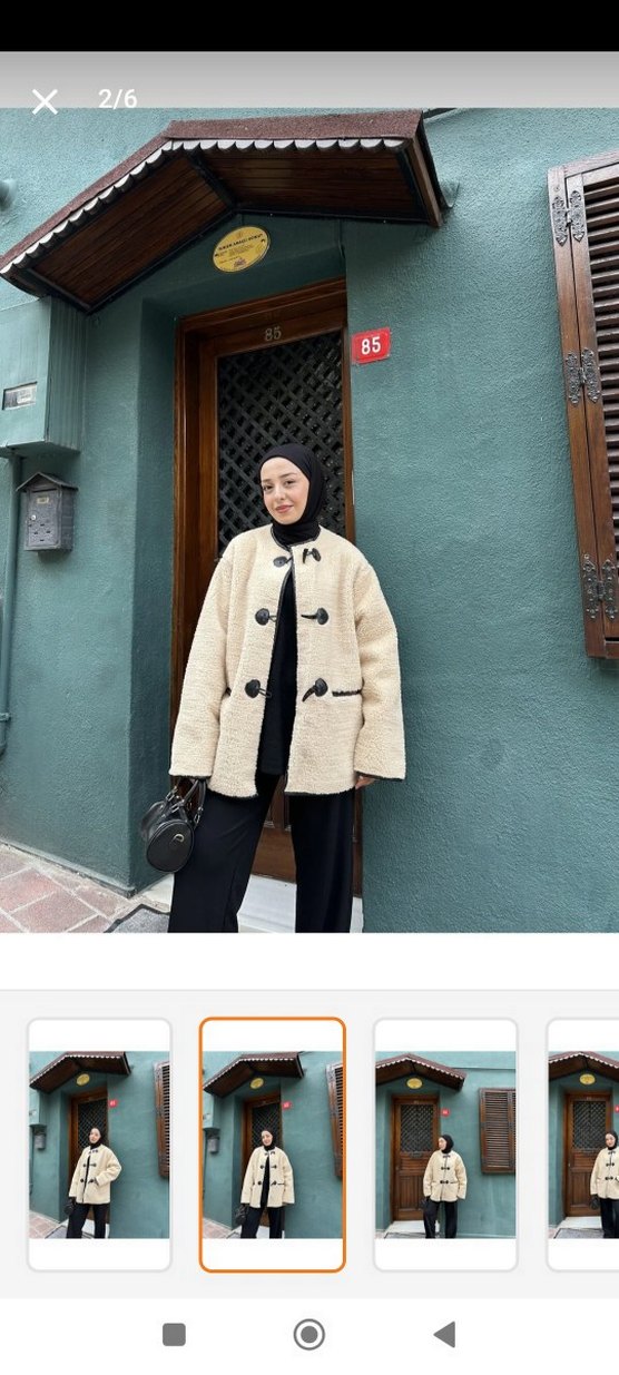 Kürk Detaylı Midi Rahat Kesim Kadın Kaban - Görsel 2