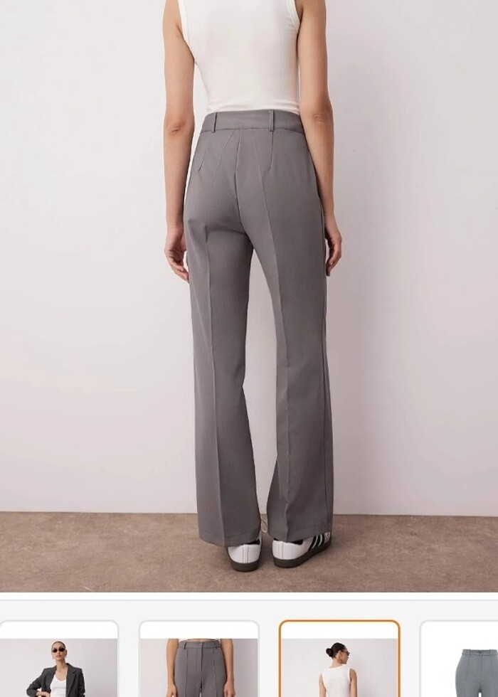 Gri kumaş pantolon 32 beden  - Görsel 3