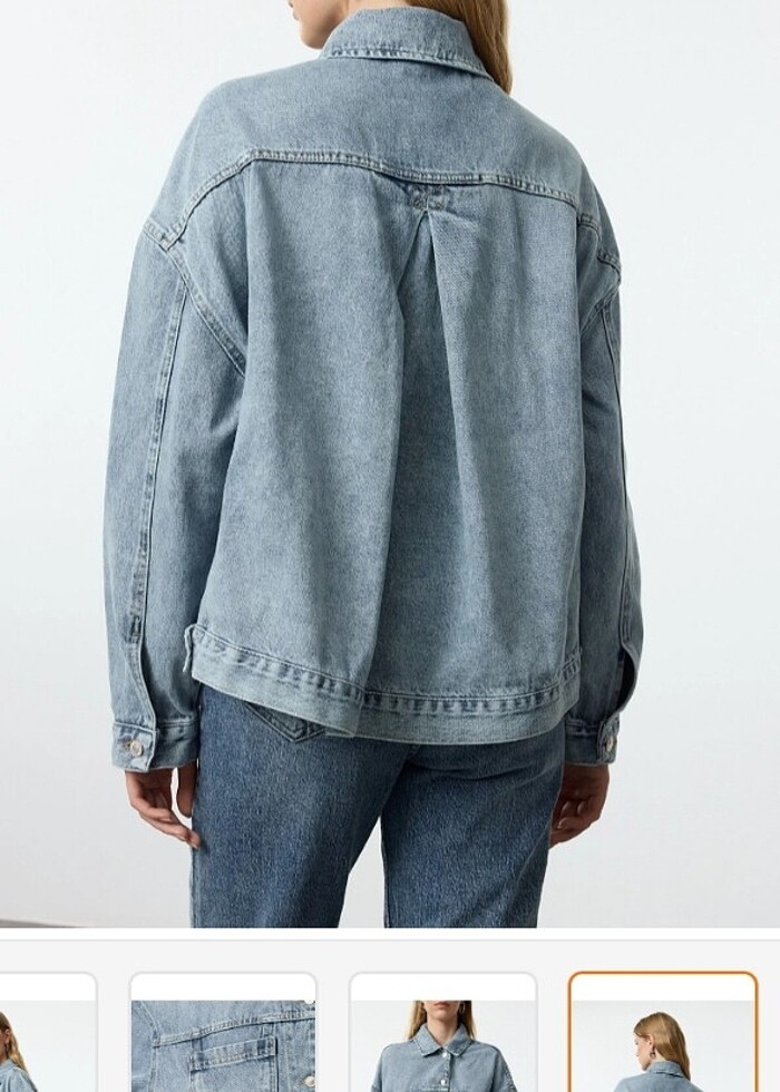 Trendyol Milla kot ceket - Görsel 5