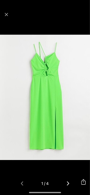 Hm yeşil elbise