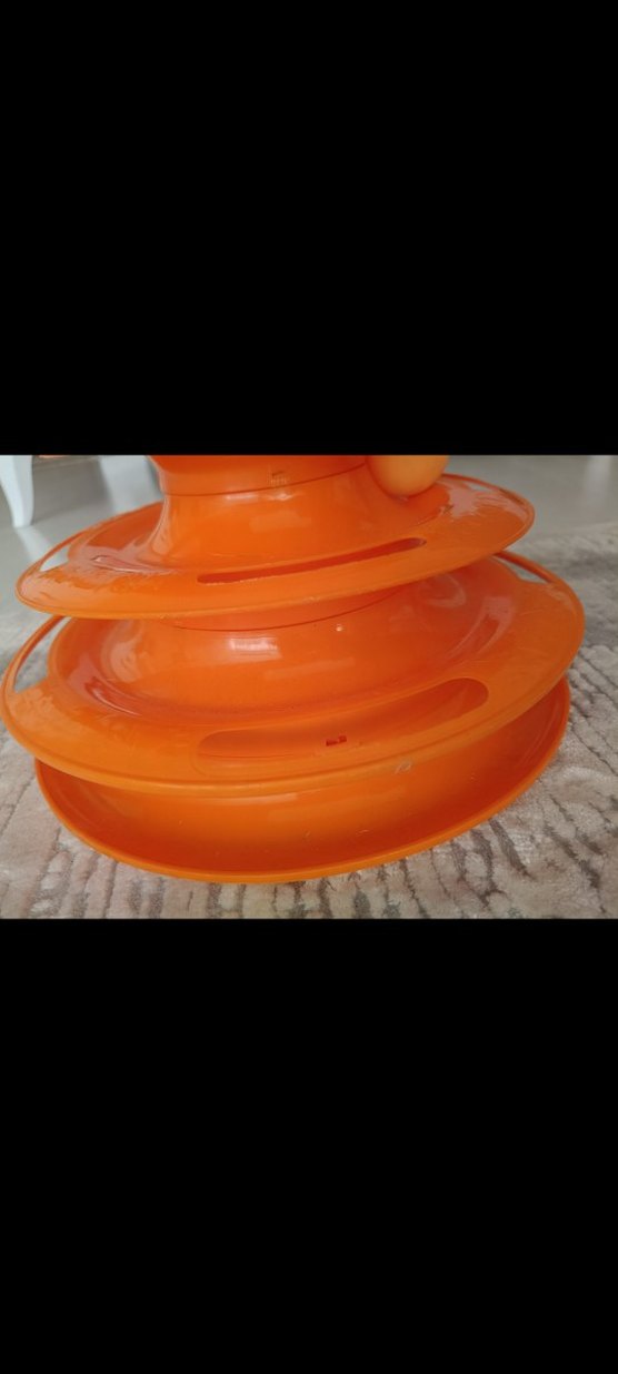 Turuncu Üç Katlı Kedi Oyuncağı - Görsel 4