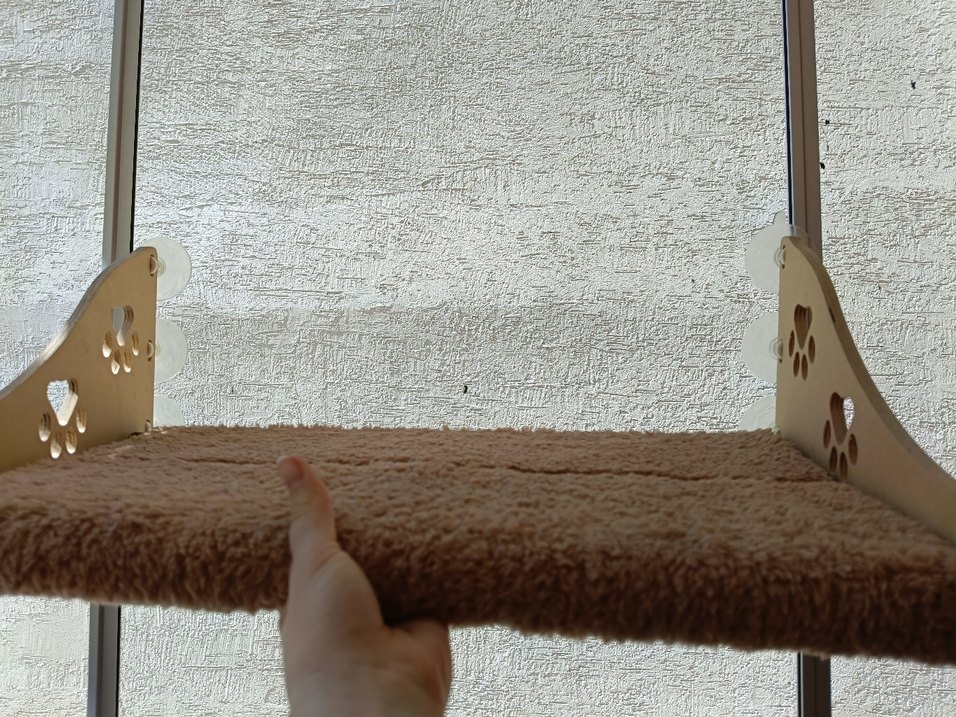 Bej Parlak Dokulu kedi balkonu - Görsel 2