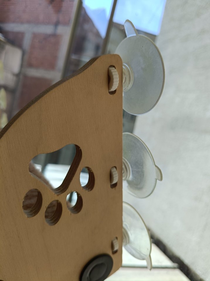 Bej Parlak Dokulu kedi balkonu - Görsel 3