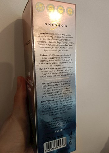 Diğer Shineco Yüz Temizleme Köpüğü Kolajenli