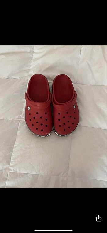 36,5 Beden bordo Renk Crocs terlik orjinal