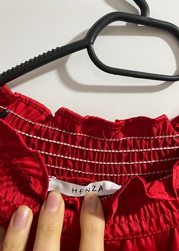 Henza saten tunik - Görsel 3