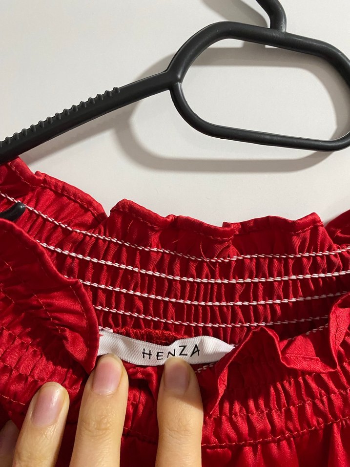 Henza saten tunik - Görsel 3