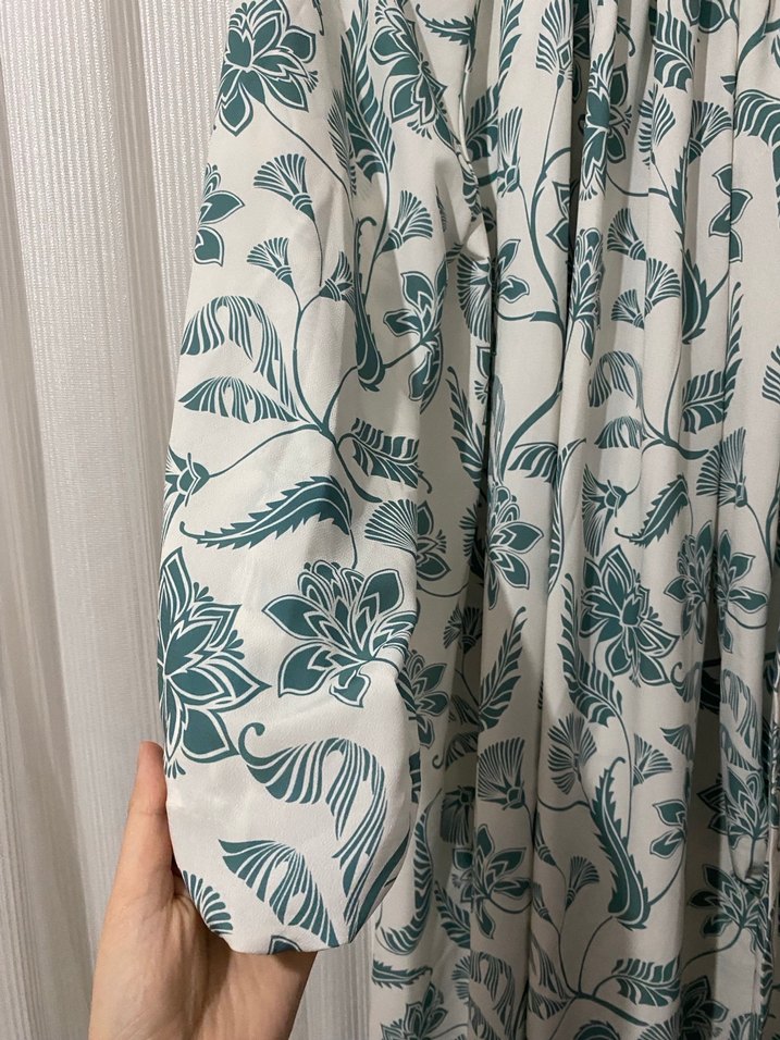 Modanisa Bohem Uzun Kol Desenli Elbise - Görsel 3