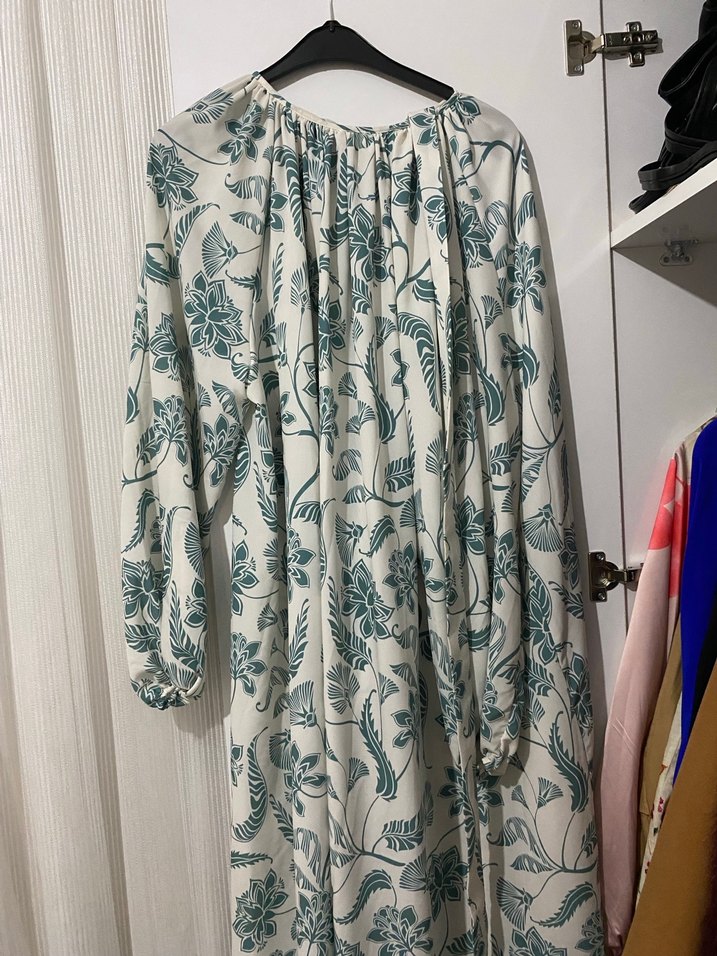 Modanisa Bohem Uzun Kol Desenli Elbise - Görsel 4