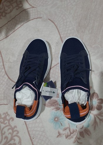 Orijinal Lacoste Kadın Mavi Spor Ayakkabı - Görsel 10