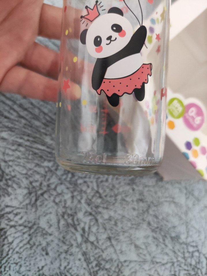 Pembe Panda Desenli Bebek Biberonu 0-6 Ay - Görsel 5