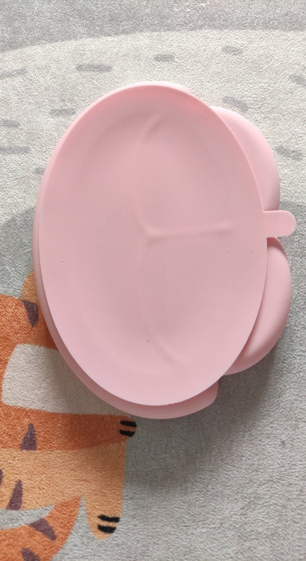 Pastel Pembe Bölmeli Çocuk Tabak Seti - Görsel 3