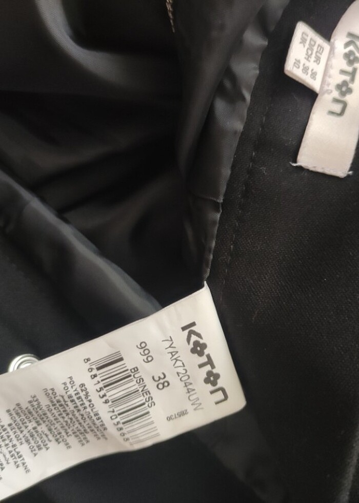 Siyah midi etek Koton - Görsel 2