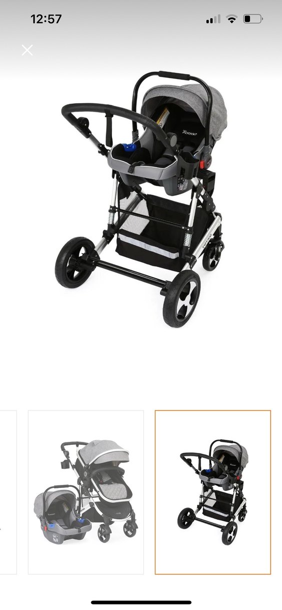 Gri Bebek Arabası ve Oto Koltuğu Seti - Görsel 4