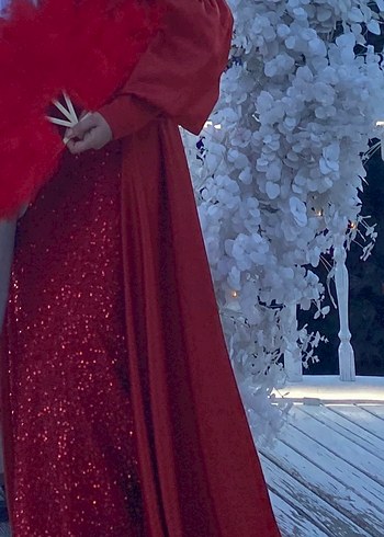 Pelerinli kına gecesi elbisesi - Görsel 2