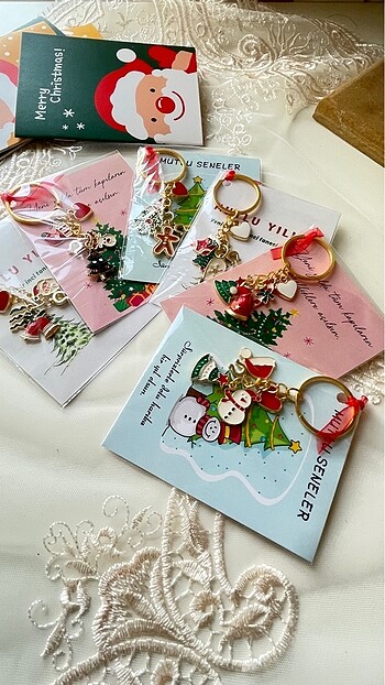 Noel charm anahtarlık