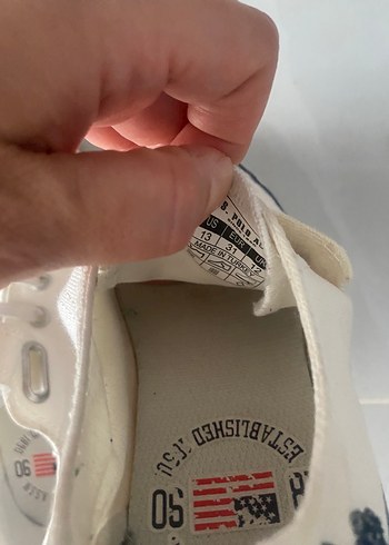 31 Beden U.S. Polo Assn. Beyaz Kadın Günlük Spor Ayakkabı