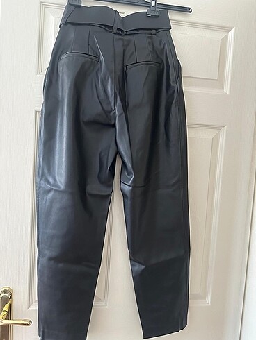 Zara kemerli deri pantolon - Görsel 5