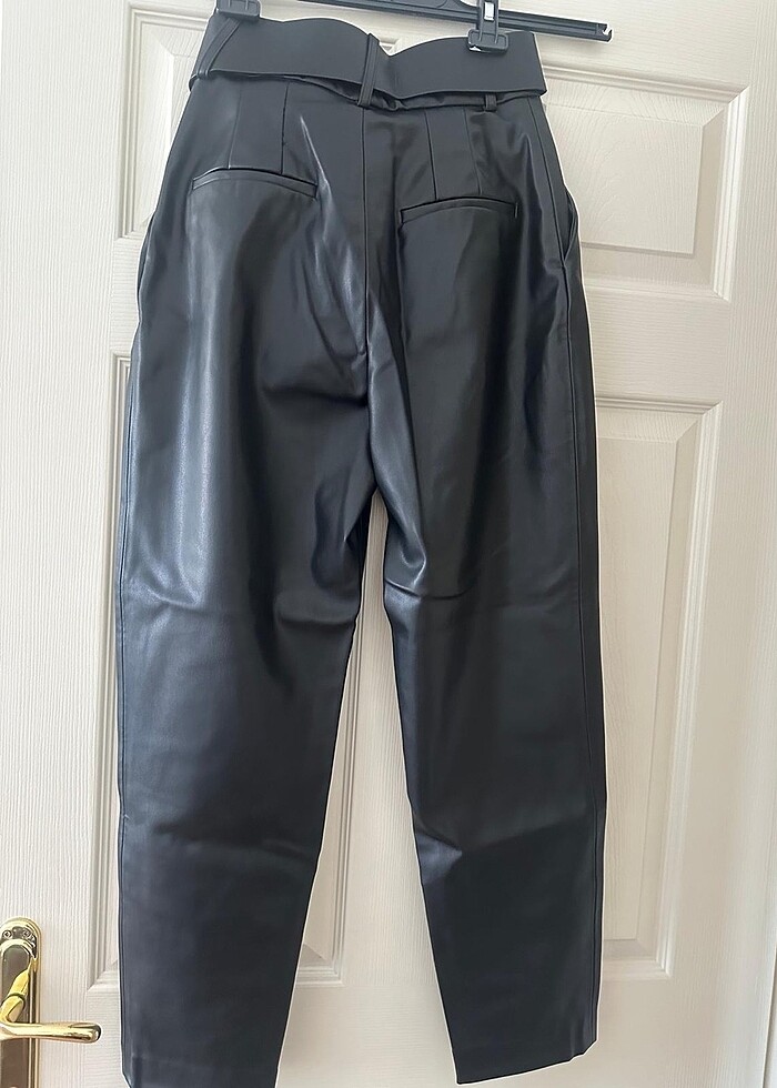 Zara kemerli deri pantolon - Görsel 5